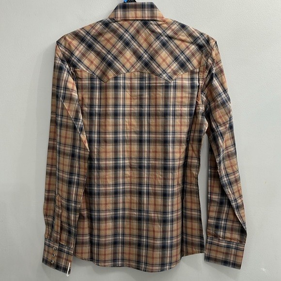 Wrangler Retro Long Sleeve Sawtooth Snap Pocket Western Shirt - Picture 6 of 6